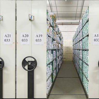 Sistema de estanterías para depósito de almacenamiento - FERALCO - móvil / para piezas pequeñas / automatizado