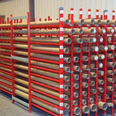 Sistema de estanterías para depósito de almacenamiento - DISTRIMAG - FERALCO - tubular / móvil / para carga alargada