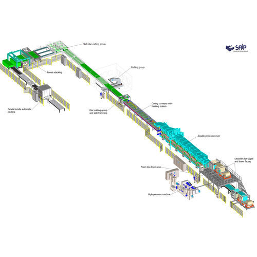 Línea de producción para paneles expandidos -  CONTITECH FF - SAIP Advanced Polyurethane Equipment - de paneles sándwich / de paneles de aislamiento / de paneles sándwich de PUR