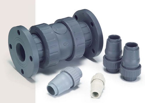 Válvula de retención de bolas - JB series - Shie Yu Machine Parts Industrial Co., Ltd. - con brida / roscada / de PVC
