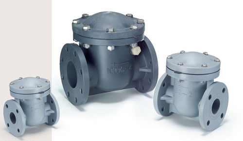 Válvula de retención de clapeta - JW300  - Shie Yu Machine Parts Industrial Co., Ltd. - con brida / de PVC