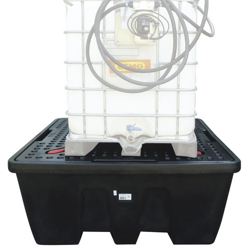 Cubeta de retención para cubitainer - CUBI-PE 1200/1 - CEMO - de polietileno / rígida / autoportante