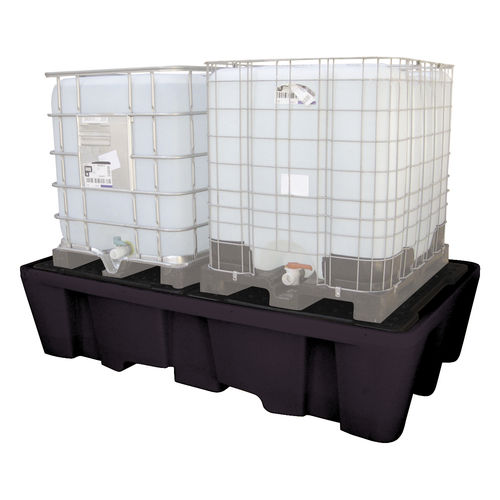 Cubeta de retención para cubitainer - CUBI-PE 1200/2 - CEMO - de polietileno / autoportante