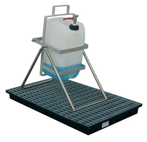 Carro de taller - 8007 - CEMO - de acero inoxidable / para cubetas basculantes
