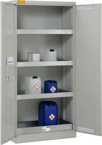 Armario de almacenamiento - CEMO - de seguridad / de suelo / con estantes