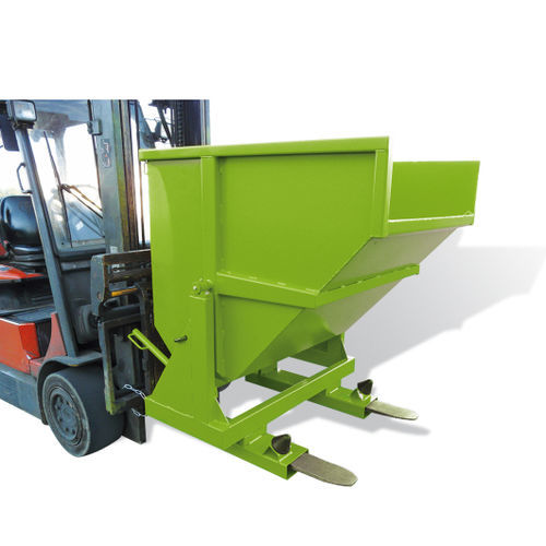 Volquete auto-basculante para residuos - GIR series - GOUBARD - para carretilla elevadora / con ruedas