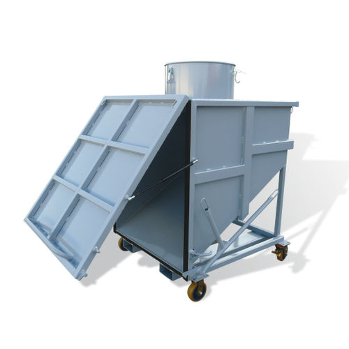 Volquete basculante para aspiradora industrial - IA series - GOUBARD - con ruedas / con abertura frontal