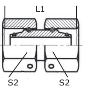 Adaptador hidráulico hembra - PN 630 | AFFA, DKO series - NORMYDRO
