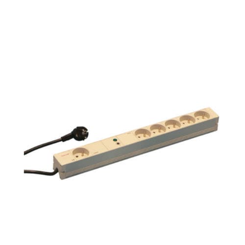 Regleta con interruptor - 60110-232 - nVent Schroff GmbH - 6 tomas