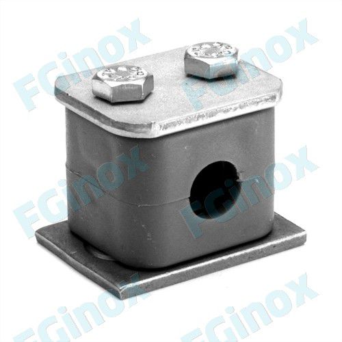Abrazadera para tubo con perno - 2CPP10 - FG INOX - de metal