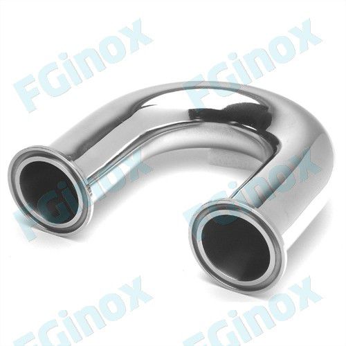 Racor hidráulico - 4CLAMPC18104 - FG INOX - con brida / en U / de acero inoxidable