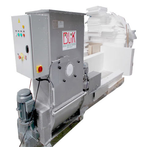 Compactador de basura para poliestireno - POLY-2000 - BLIK - para plástico / estacionario / de carga superior