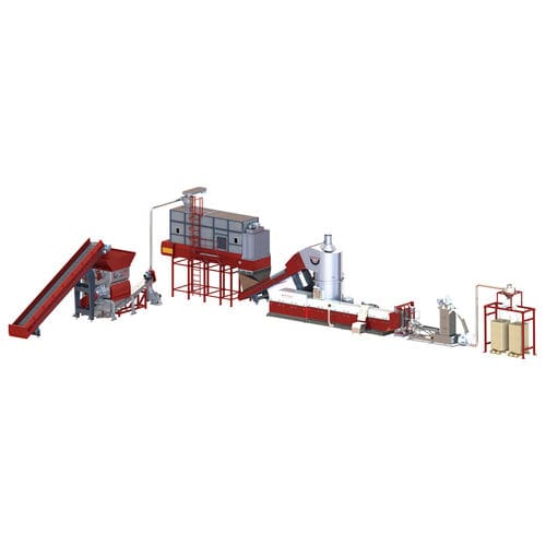 Granuladora para material plástico - Üstün is Makina Sanayi Ticaret Ltd. Sti. - con cabezal sumergido en agua / para reciclaje / para la fabricación de granulados de plástico