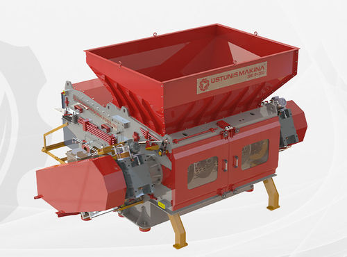 Destrozador de 1 eje - R series - Üstün is Makina Sanayi Ticaret Ltd. Sti. - con papel separador / para cartón / de plástico