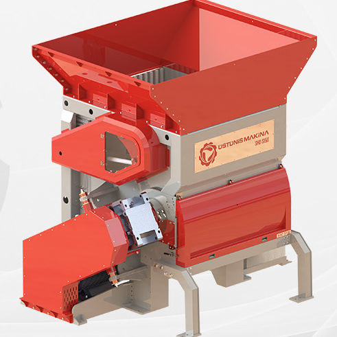 Destrozador de 1 eje - S series - Üstün is Makina Sanayi Ticaret Ltd. Sti. - con papel separador / para cartón / de plástico
