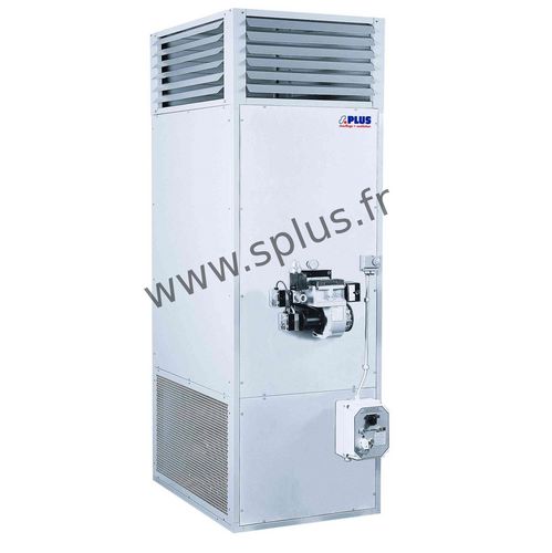 Generador de aire caliente estacionario - GEN series - S.PLUS - de gas / a fueloil / vertical