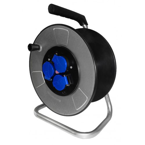 Enrollador para cable eléctrico - EM050 - CABLE EQUIPEMENTS - de manivela / móvil / de acero