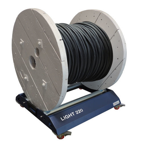 Desbobinador para carretes - LIGHT 220R - CABLE EQUIPEMENTS - manual / de rodillos / portátil