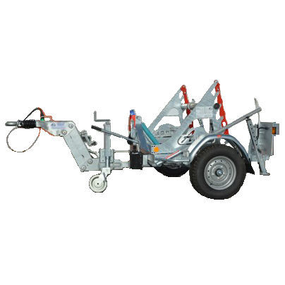 Remolque portabobina - RD 150 - CABLE EQUIPEMENTS - para transporte y tendido de cables / de 1 eje / de acoplamiento