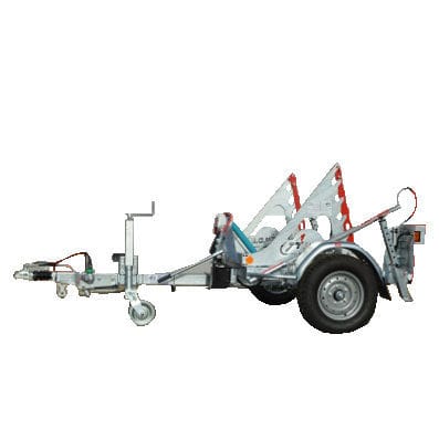 Remolque portabobina - 150 TF - CABLE EQUIPEMENTS - para transporte y tendido de cables / de 1 eje / de acoplamiento