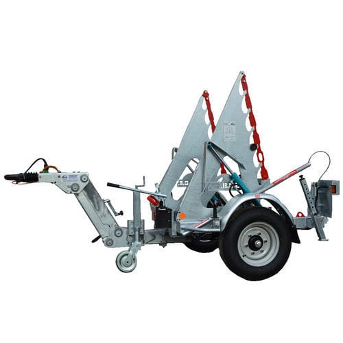 Remolque portabobina - RD 200 XL - CABLE EQUIPEMENTS - para transporte y tendido de cables / de 1 eje / de acoplamiento