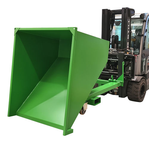 Volquete auto-basculante para residuos - BBA series - MANERGO - para carretilla elevadora / con ruedas