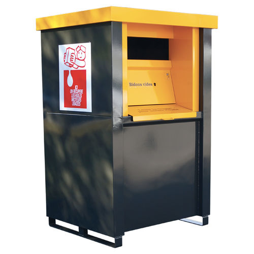 Contenedor de residuos de acero - R series - MANERGO - para aceite usado / con cierre