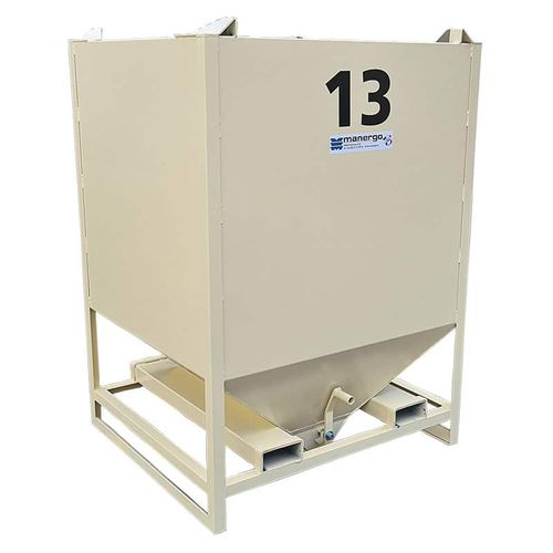 Contenedor para almacenamiento - CAV1950-4120 - MANERGO - de metal / de fondo abrible / apilable