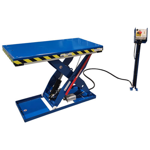 Mesa elevadora de tijera - TE100-135-080-4292 - MANERGO - hidráulica / eléctrica / estacionaria