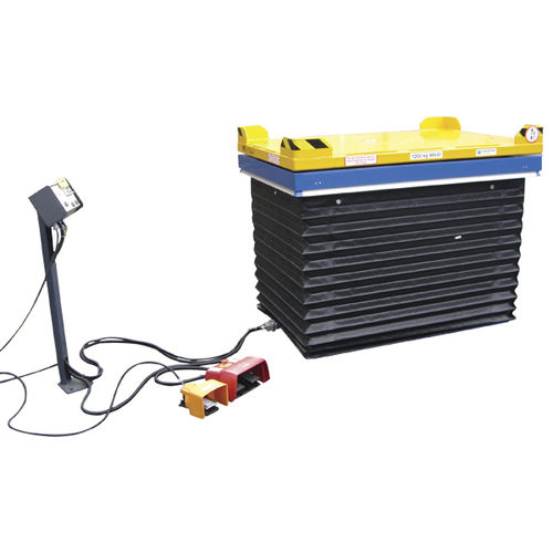 Mesa elevadora de fuelle - TE - MANERGO - hidráulica / eléctrica / estacionaria