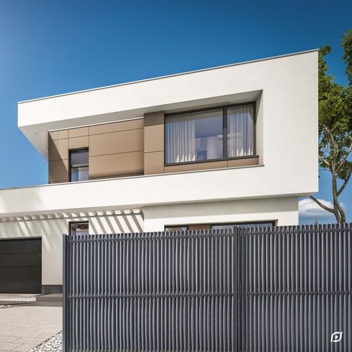 Portón corredero - LIXO® 3D - DIRICKX - automático / industrial / de polipropileno