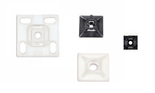 Soporte de montaje para brida sujetacables de poliamida - ANP  - SES-STERLING - autoadhesivo / de rosca