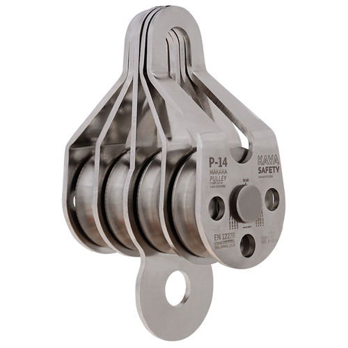 Polea de elevación de rueda libre - P-14 - KAYA YAPI IC MIMARLIK A.S. - pivotante / para cable / de acero inoxidable