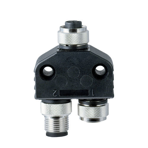 Conector de datos - AZM-Y-8P-IO - SCHMERSAL - de cable a cable / con dispositivo de bloqueo mediante tornillo / hembra