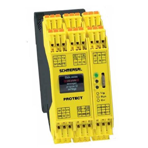 Relé de seguridad SIL - PROTECT-SELECT-CC - SCHMERSAL - PLe / en riel DIN / programable