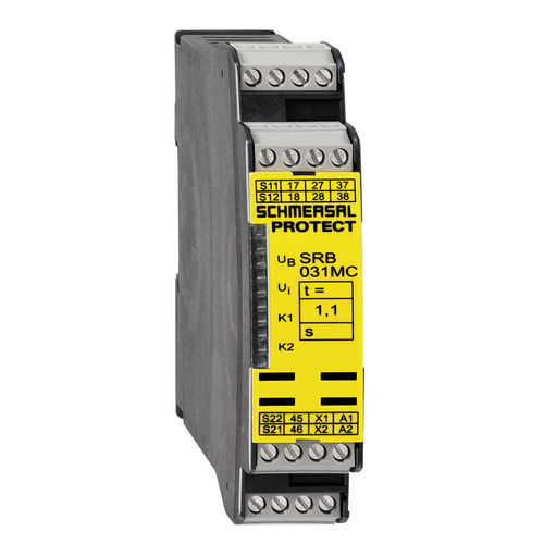 Relé de seguridad para cortina fotoeléctrica - SRB031MC series - SCHMERSAL - en riel DIN