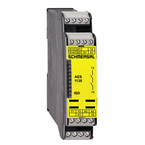 Relé de seguridad en riel DIN - AES 113x series - SCHMERSAL - monocanal