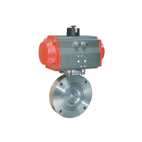 Válvula de mariposa - D671X-10P/R, DNV, CE - Zhejiang Kangsaite Valve Co., Ltd. - con control neumático / para alto vacío