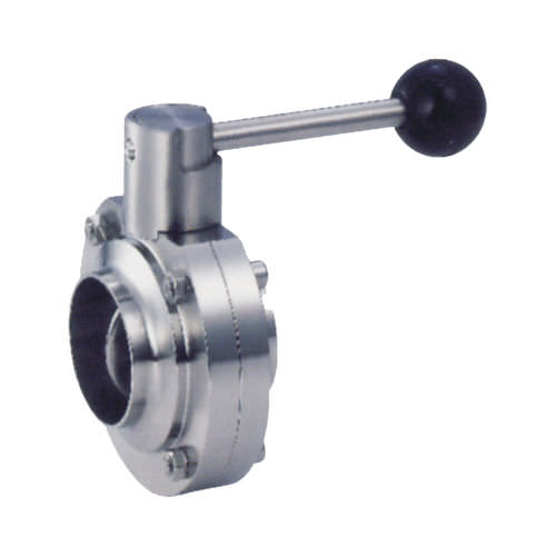 Válvula de mariposa - D61X-10P/R - Zhejiang Kangsaite Valve Co., Ltd. - de palanca / para alimentos líquidos y bebidas / de soldar