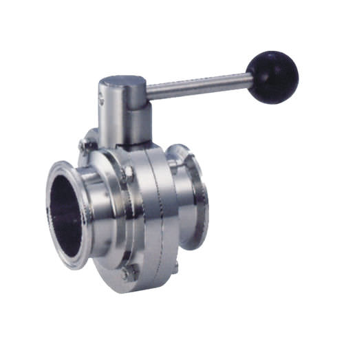 Válvula de mariposa - D81X-10P/R - Zhejiang Kangsaite Valve Co., Ltd. - manual / para productos lácteos