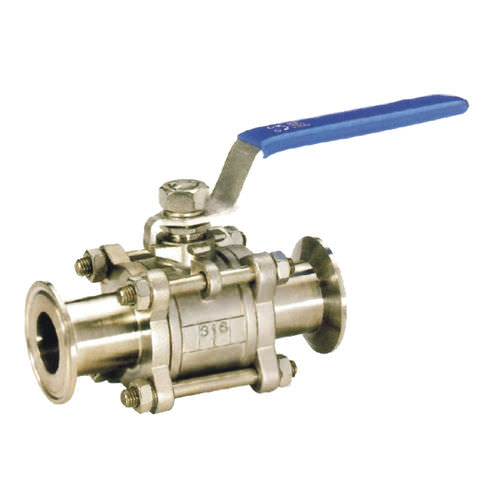 Válvula de bola - Q81F-16P/R - Zhejiang Kangsaite Valve Co., Ltd. - de palanca / de 3 piezas / de acero inoxidable