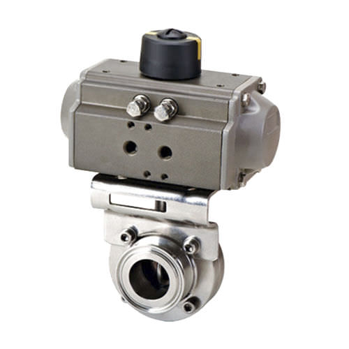 Válvula de mariposa - D621X-10P/R, DNV, CE - Zhejiang Kangsaite Valve Co., Ltd. - con control neumático