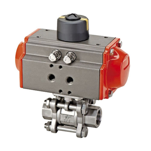 Válvula de bola - Q611F-16P/R, DNV, CE - Zhejiang Kangsaite Valve Co., Ltd. - con control neumático / de 3 piezas