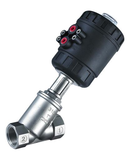 Válvula de pistón - DN15-DN50(CE/ISO/TS) - Zhejiang Kangsaite Valve Co., Ltd. - con control neumático / para alimentos líquidos y bebidas / de asiento inclinado