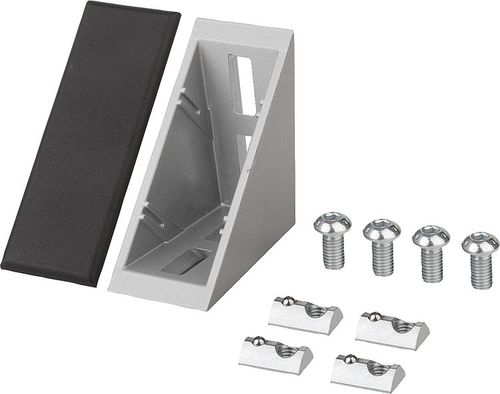 Soporte en escuadra para perfil de aluminio - 10250 - norelem - Éléments standard mécaniques - de acero / de zinc