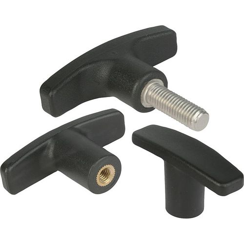 Manilla de termoplástico - 06649 - norelem - Éléments standard mécaniques - en T / fija
