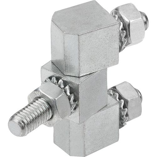 Bisagra de acero inoxidable - 27890 - norelem - Éléments standard mécaniques - de acero / atornillable / 180°
