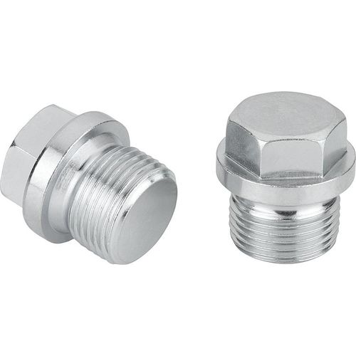 Tapón redondo - 28016 - norelem - Éléments standard mécaniques - de cabeza hexagonal / roscado / acero
