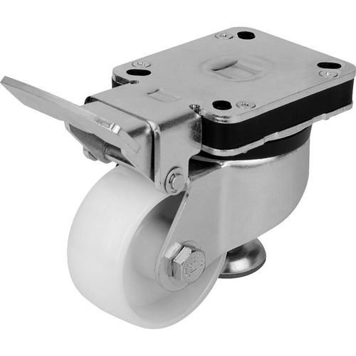 Ruedecilla giratoria - 95092 - norelem - Éléments standard mécaniques - con platino giratorio / con rodamiento de bolas / de inmovilización