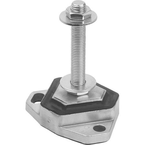 Pie de máquina - 27761 - norelem - Éléments standard mécaniques - de caucho / de aluminio / roscado